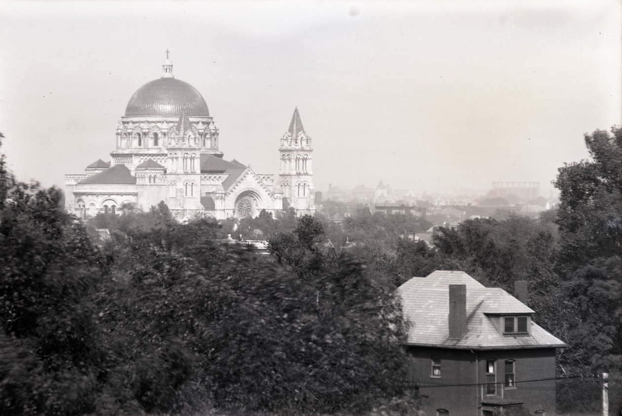 New Cathedral from Barnes Hospital, St. Louis, September 19, 1919 by Oscar Kuehn