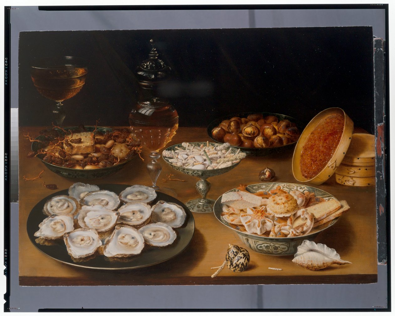 Still Life Of Oysters On A Pewter Plate by Osias the Elder Beert