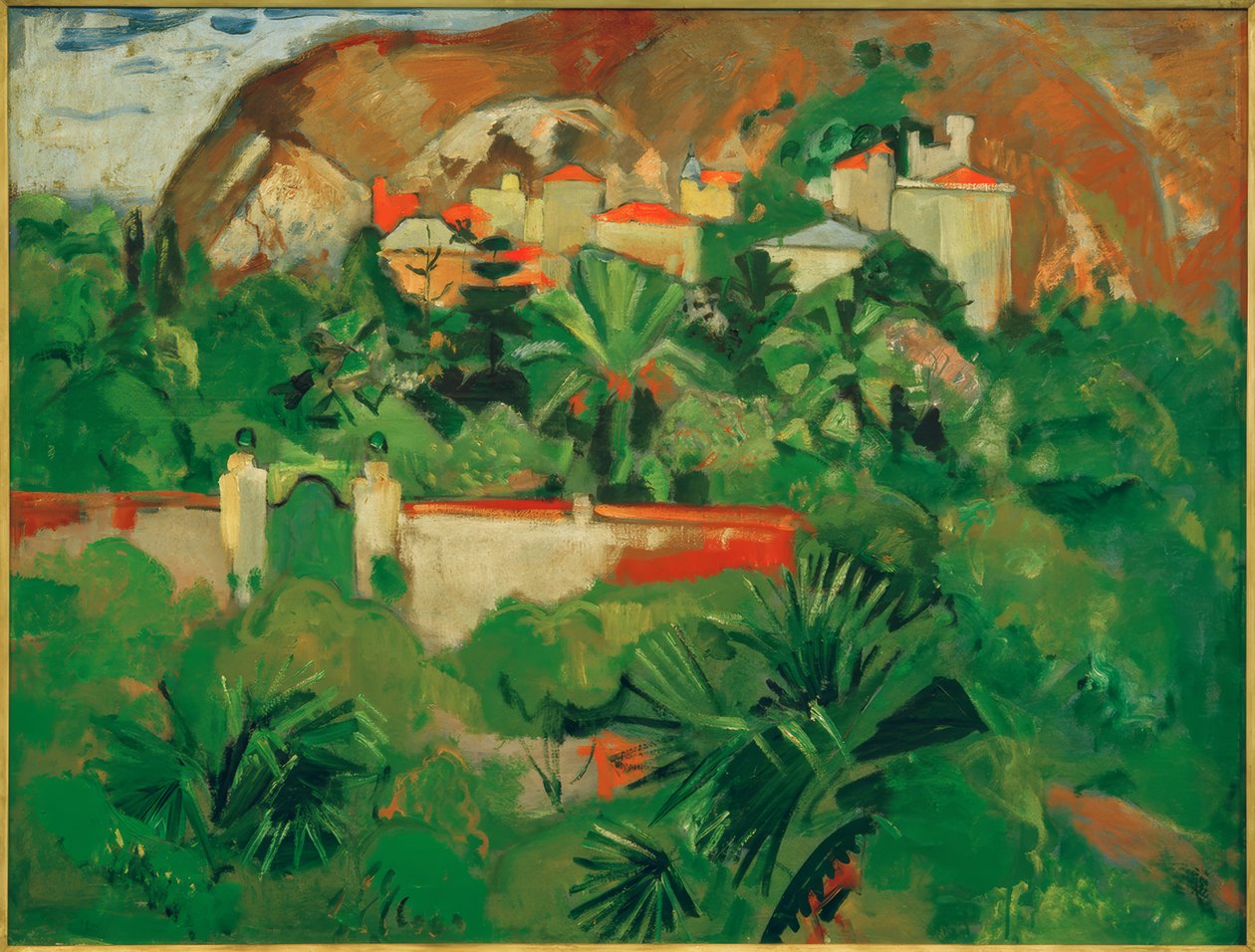 Italian Landscape with Gate, Levanto by Oskar Moll