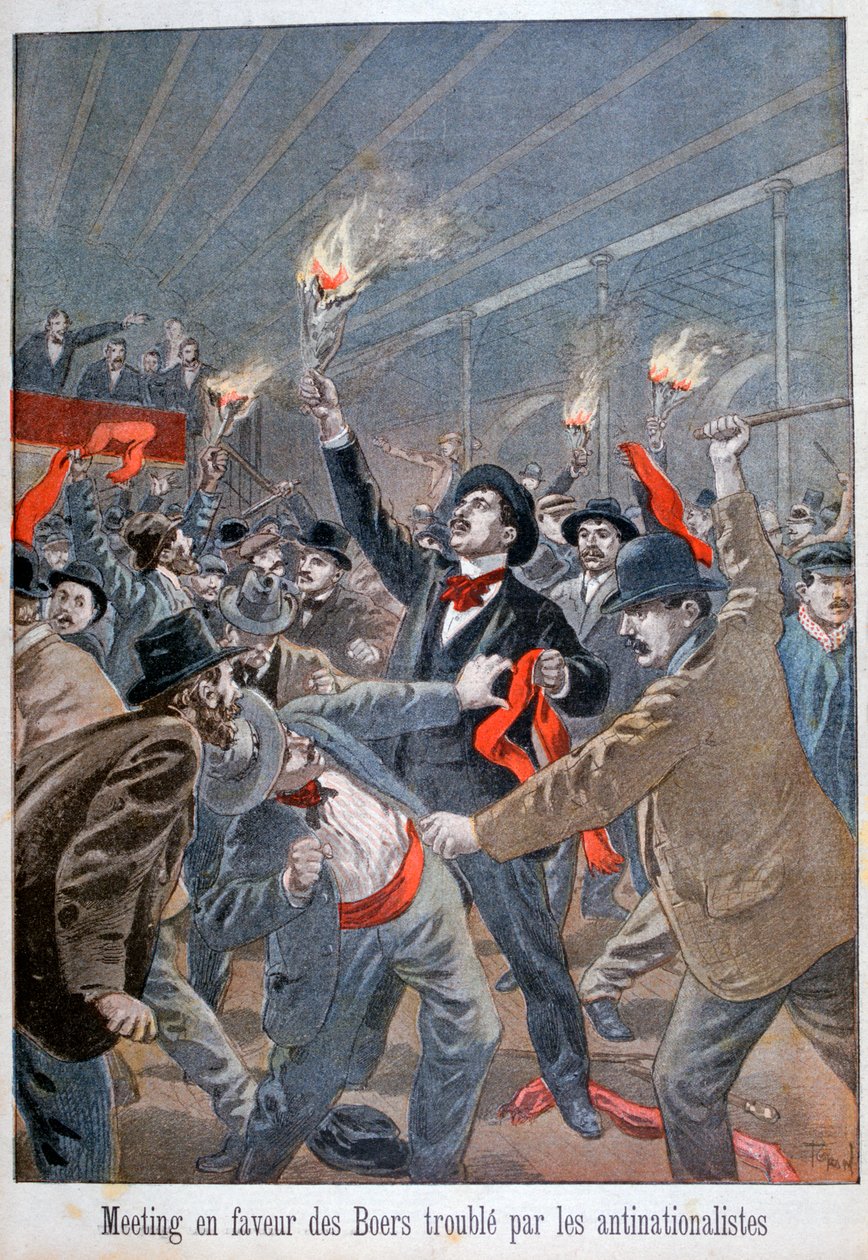 Meeting in Favour of Boers Disturbed by the Anti-Nationalists by Oswaldo Tofani