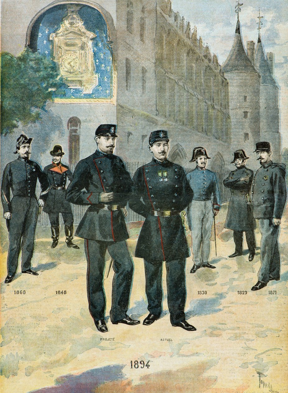 The Different Costumes of the French Police by Oswaldo Tofani