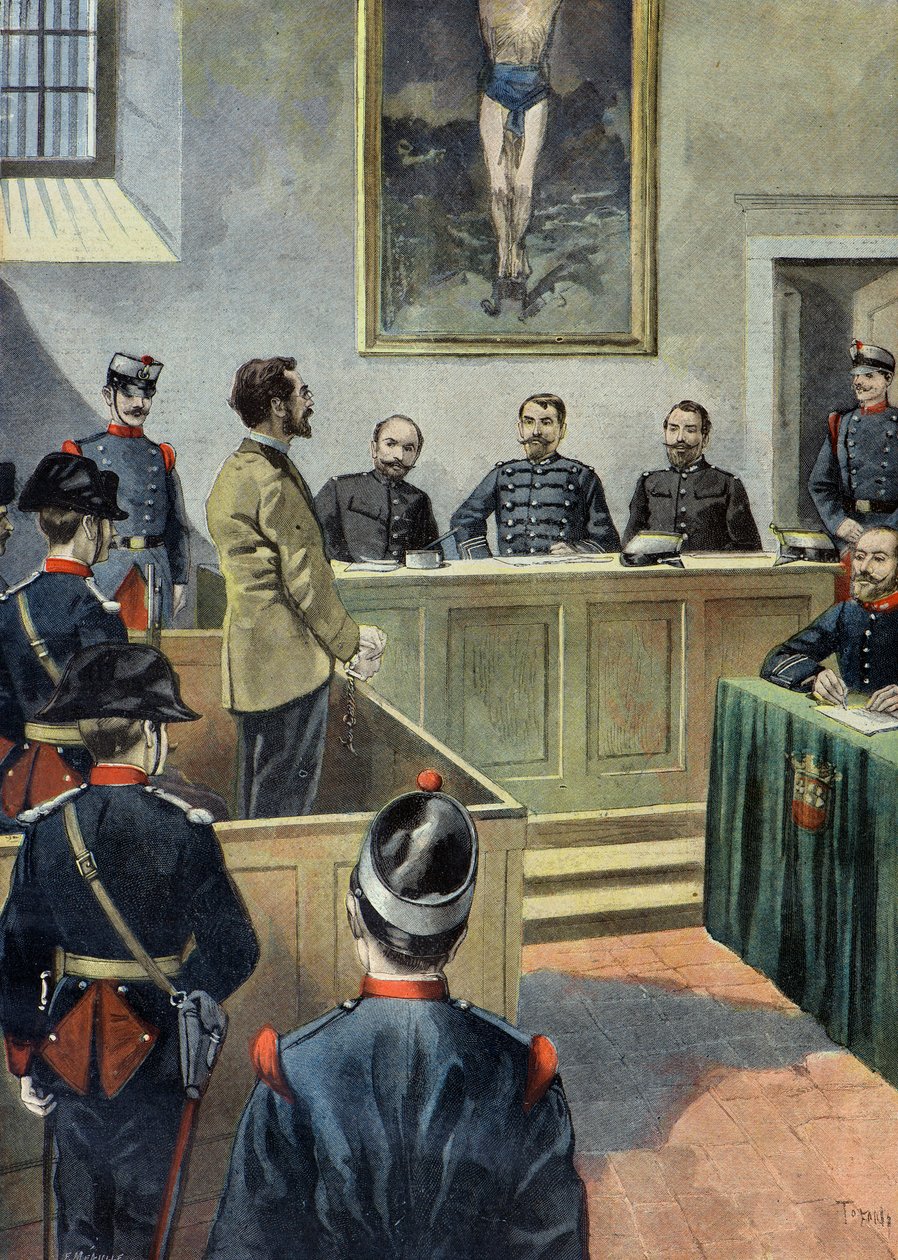 The Anarchist Michele Angiolillo Before the Council of War by Oswaldo Tofani