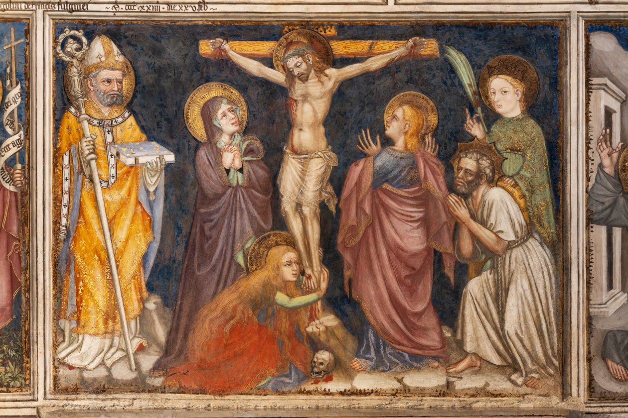 Detail of the Crucifixion by Ottaviano Nelli