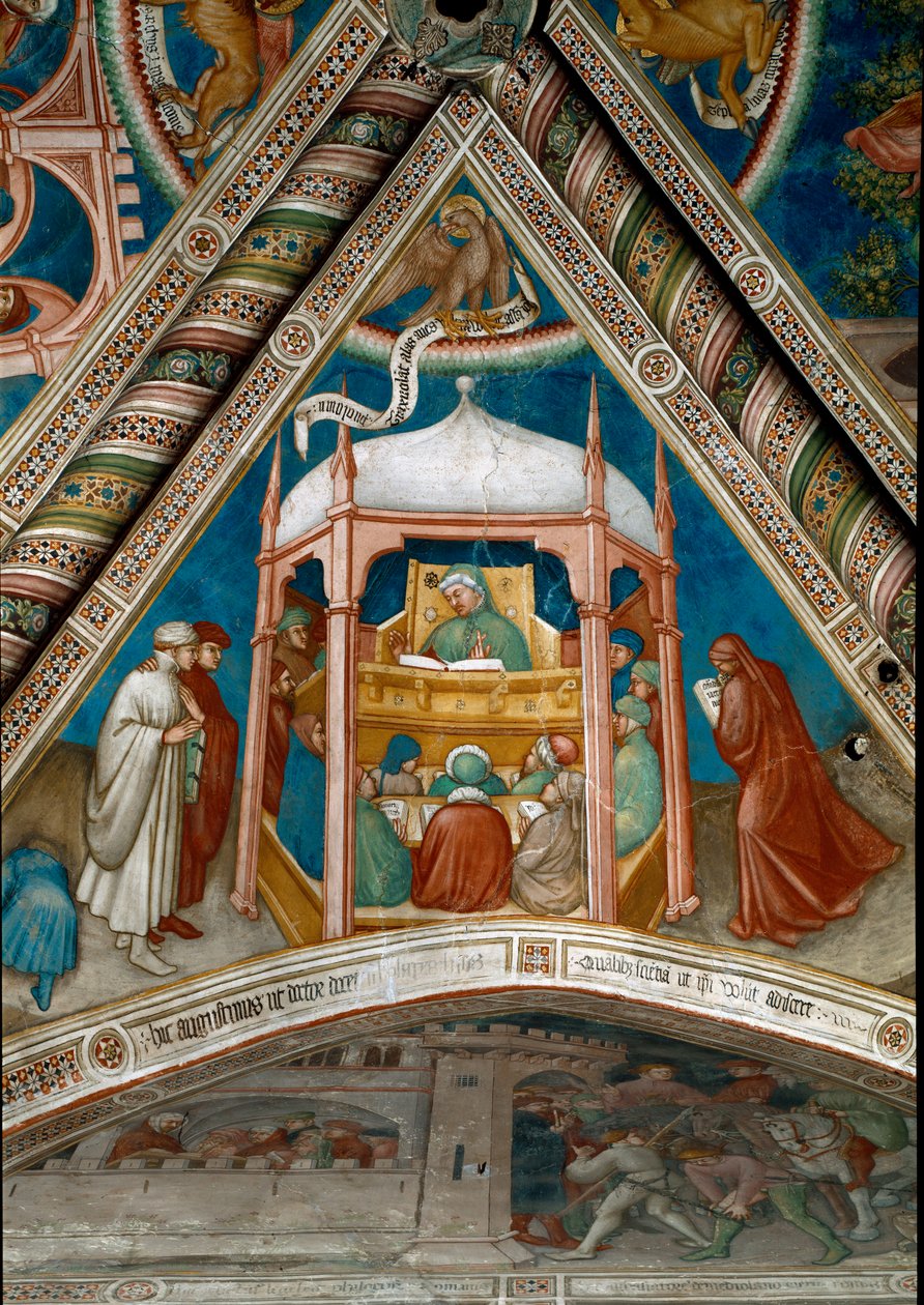 Saint Augustine teaching rhetoric in Carthage by Ottaviano Nelli
