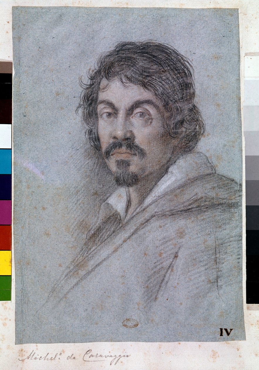 Portrait of Michelangelo Merisi da Caravaggio by Ottavio Mario Leoni
