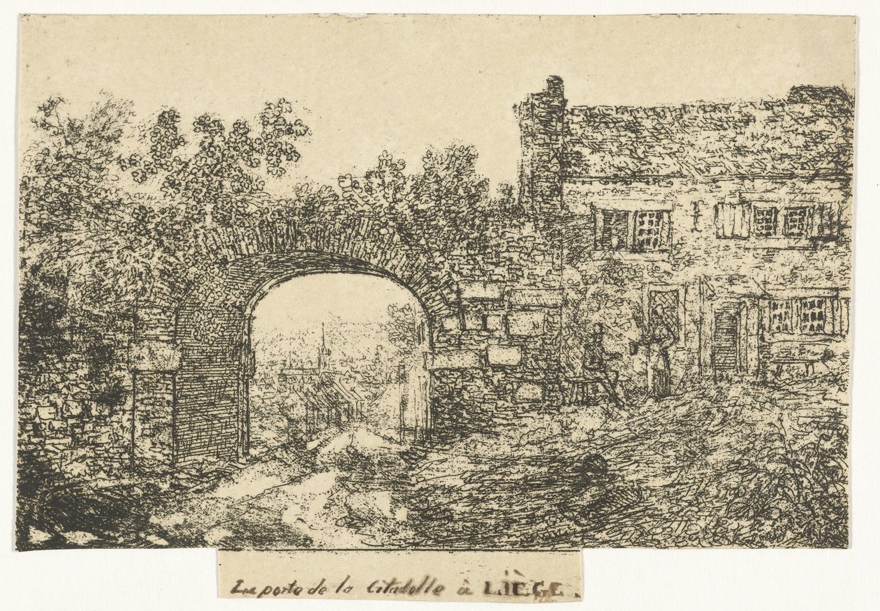 Citadel Gate in Liège by Otto Baron Howen