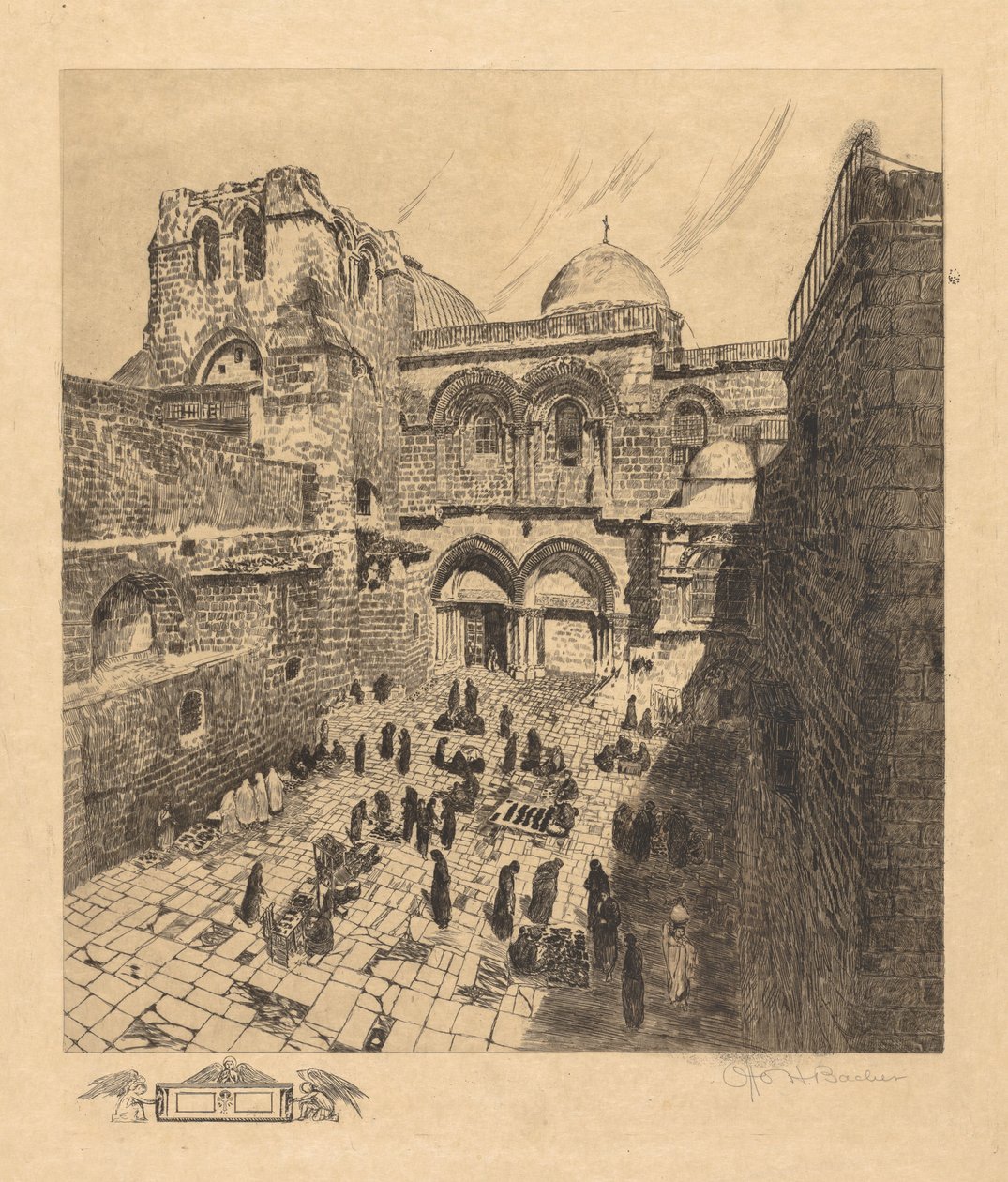 Church of the Holy Sepulchre, Jerusalem by Otto H. Bacher
