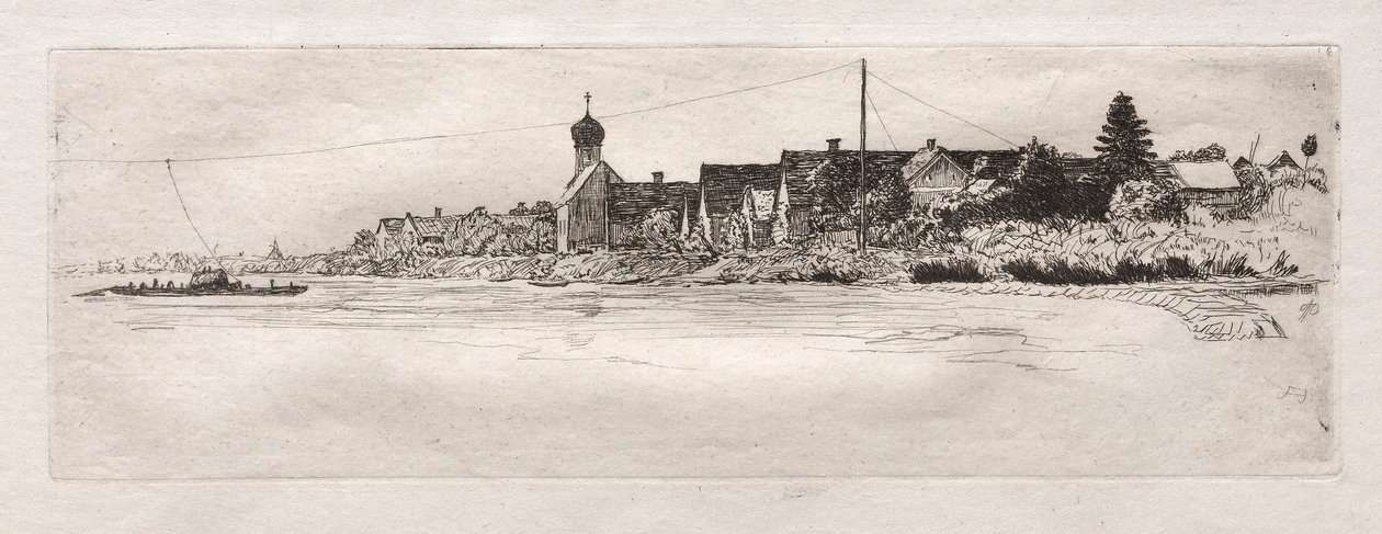 Ferry at Schwabel Weiss by Otto H. Bacher