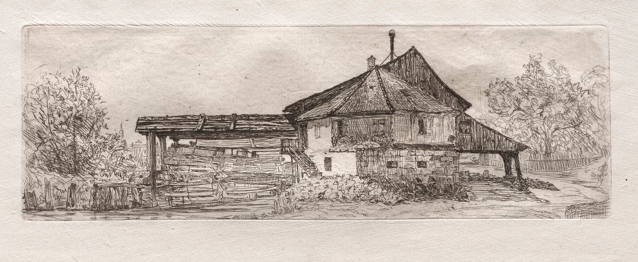 Old Mill on the Danube by Otto H. Bacher