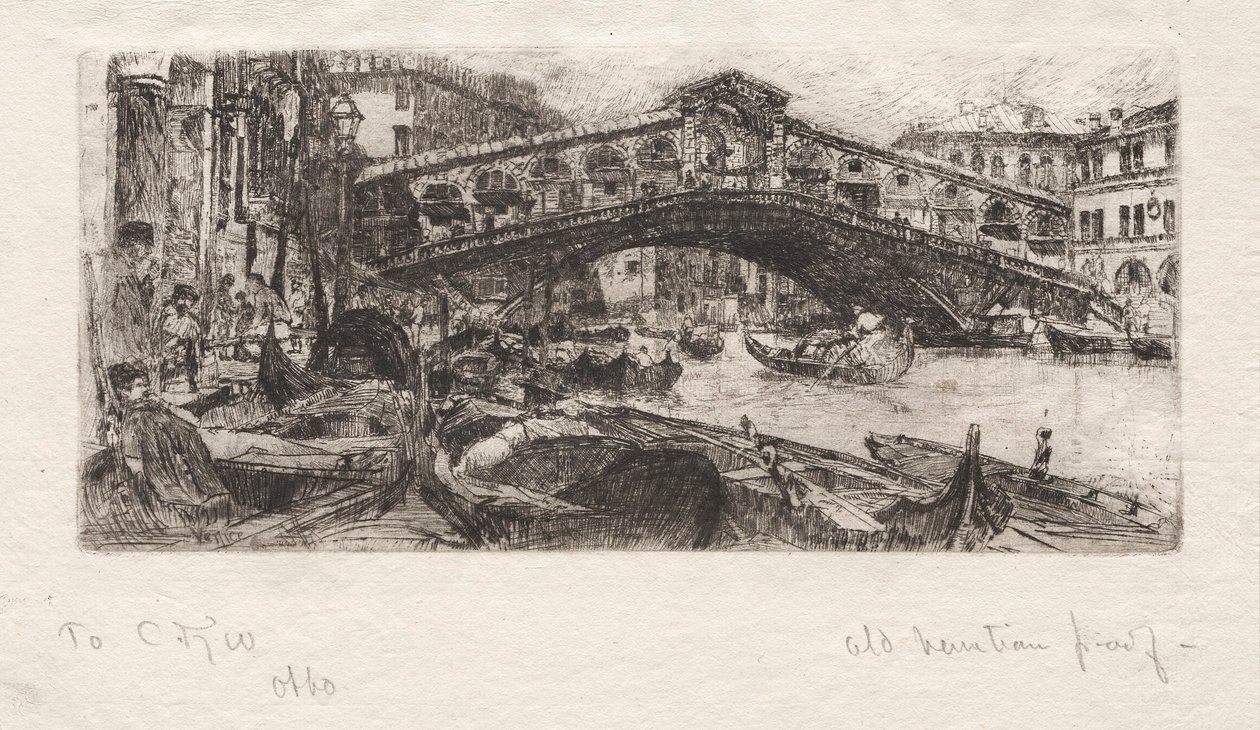 The Rialto, Venice by Otto H. Bacher