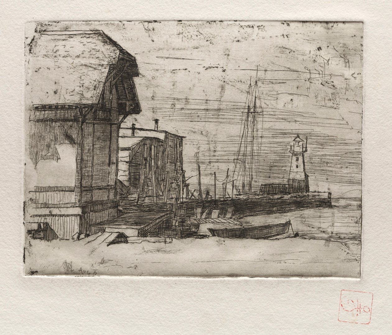 West Pier 1878 by Otto H. Bacher
