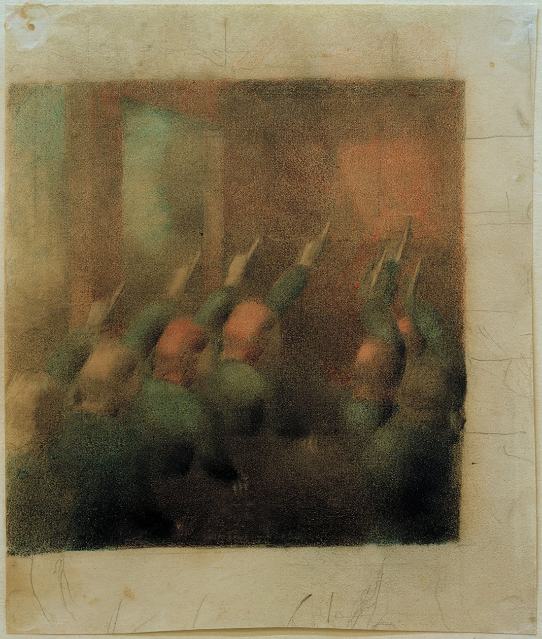Hands Raised (Answers). Study III by Otto Meyer Amden