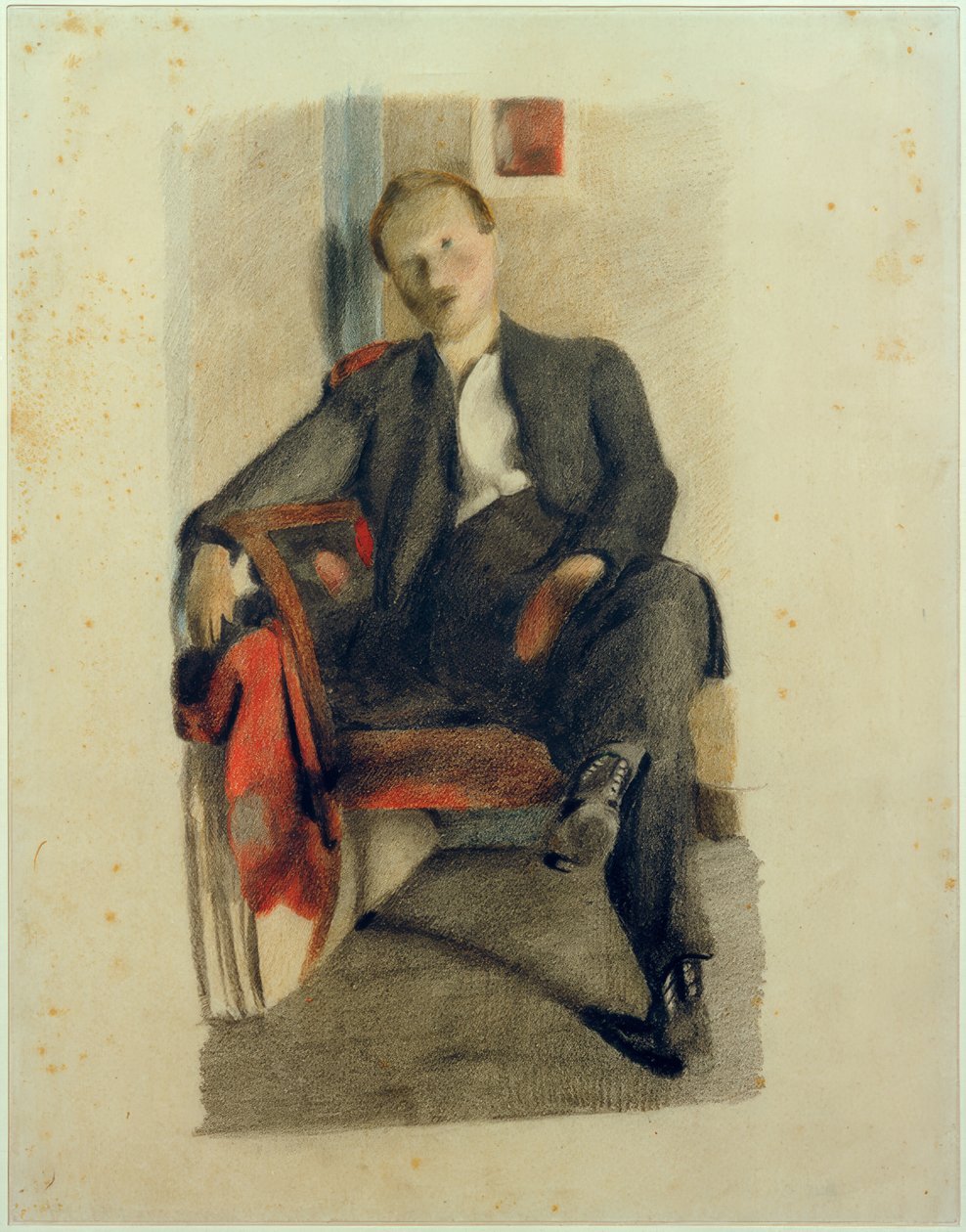 Portrait of a Young Man, Sitting by Otto Meyer Amden