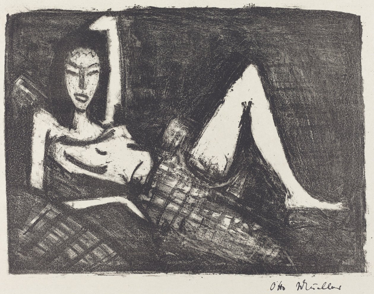 Girl on a Couch by Otto Müller