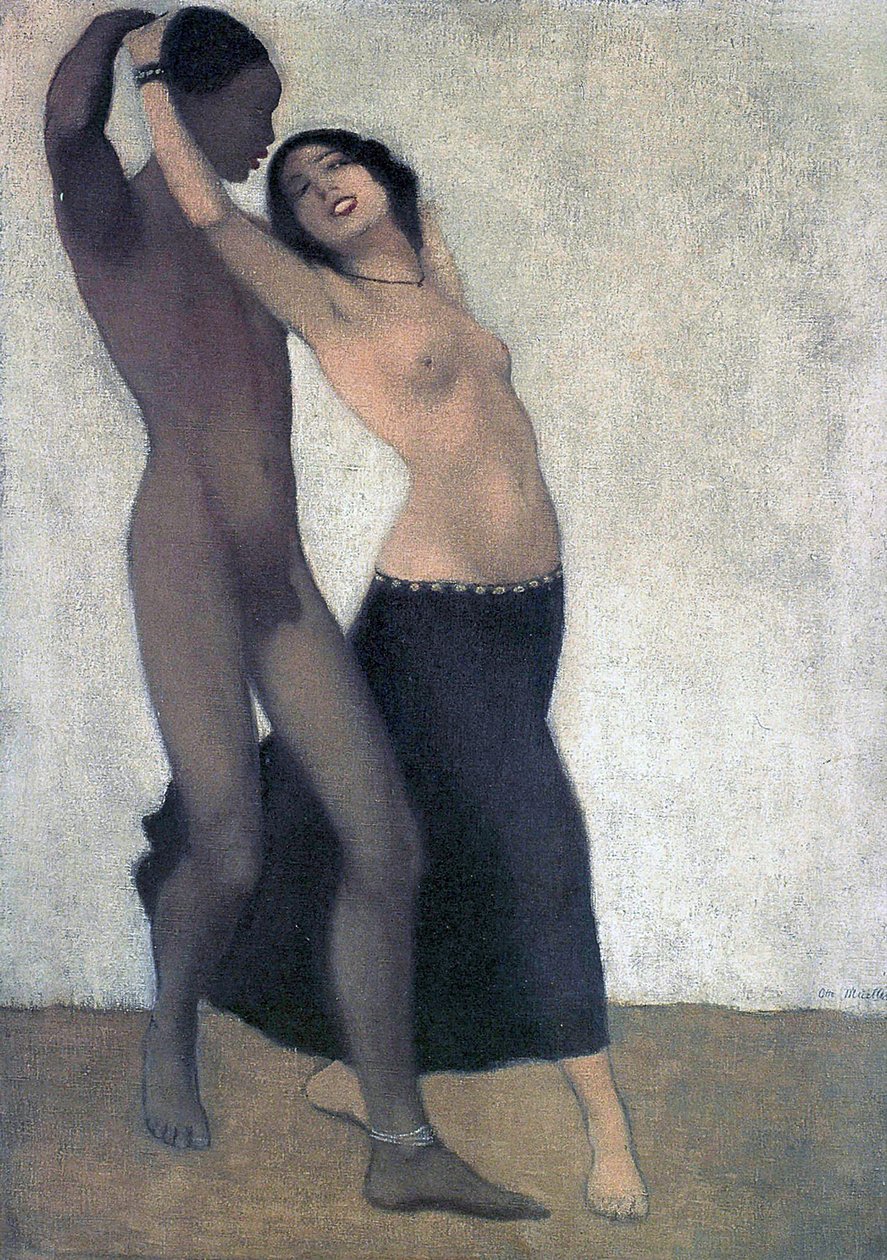 An Afro-European Couple of Dancers, c.1903 by Otto Mueller