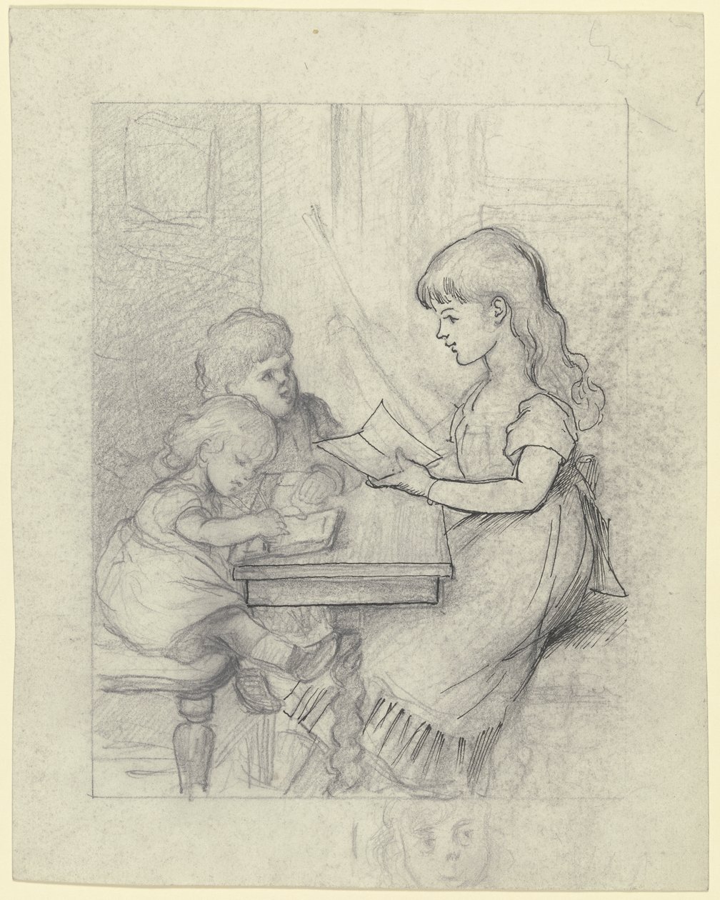 Acted School Scene by Otto Scholderer