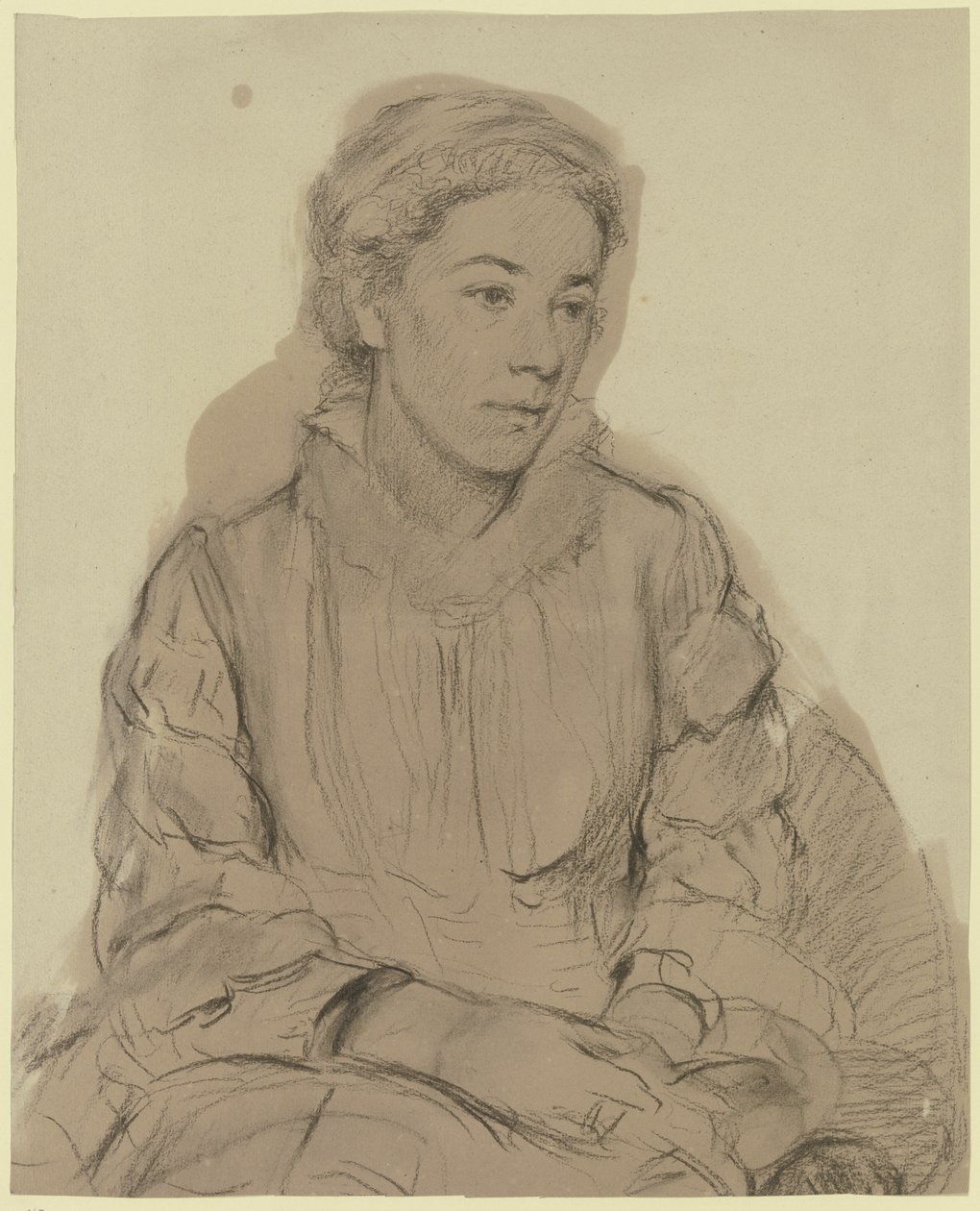 Portrait of a Young Girl by Otto Scholderer