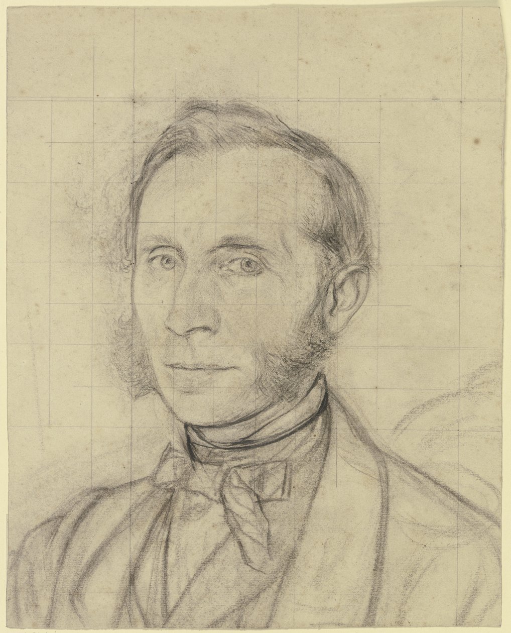 Portrait of a Man with Sideburns by Otto Scholderer