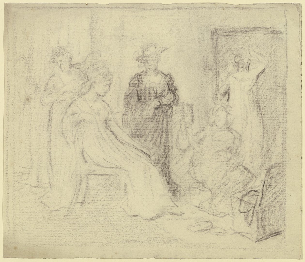 Preparation for the Costume Ball by Otto Scholderer