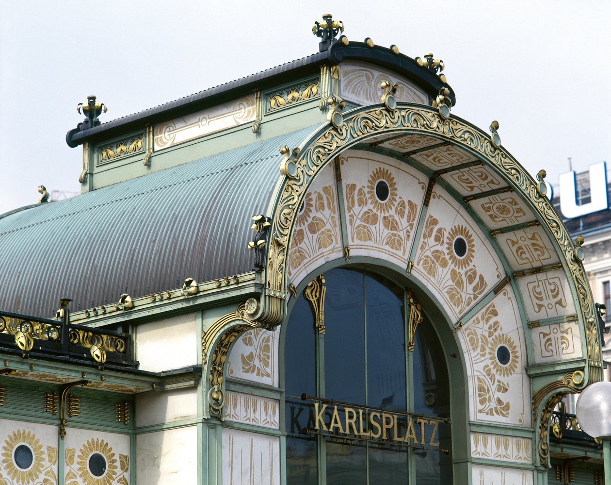 The Otto Wagner Pavilion on Karlsplatz by Otto Wagner