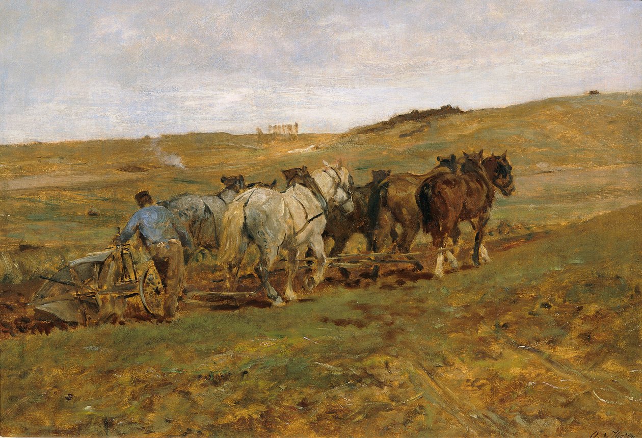 Plowing Farmer by Otto von Thoren