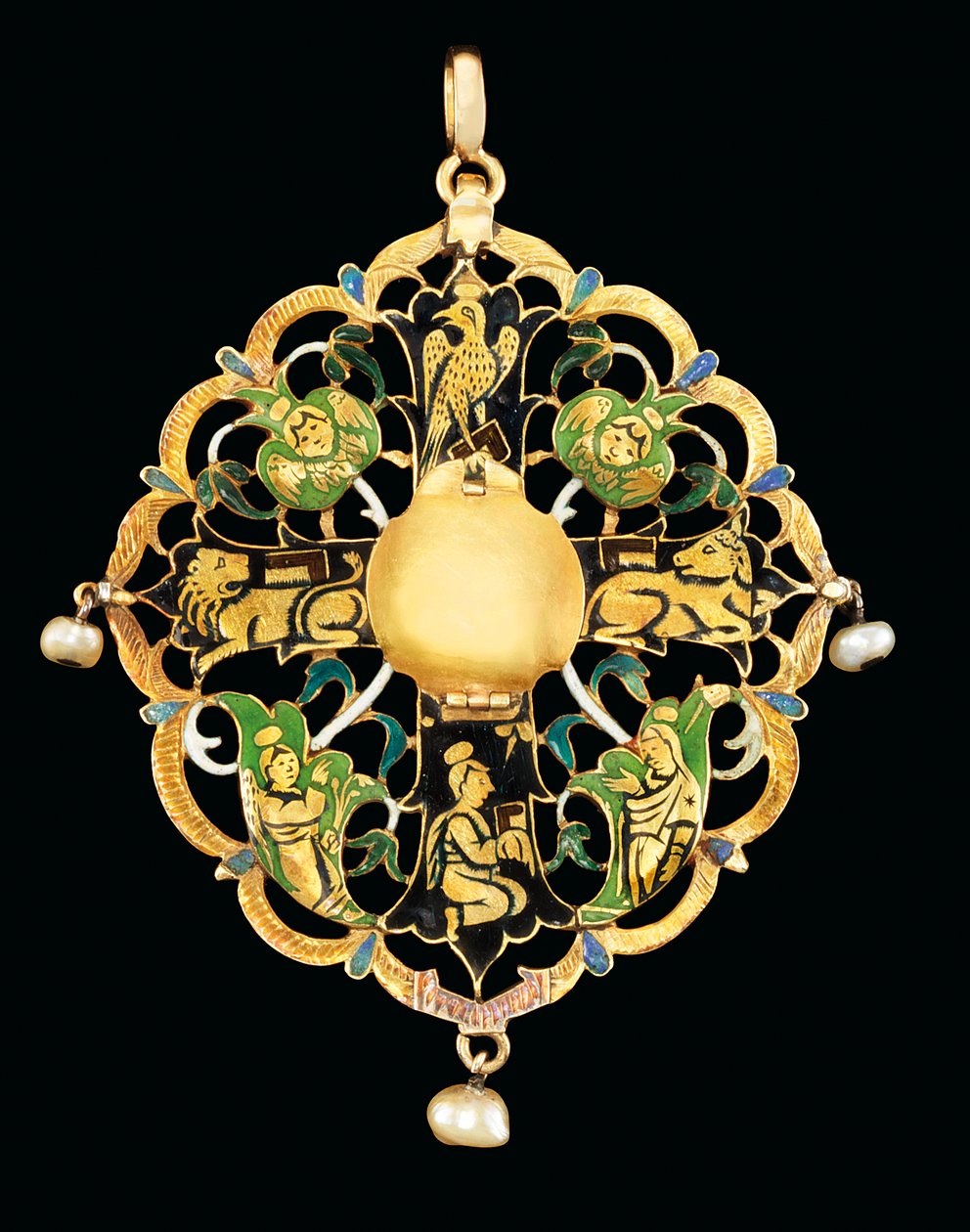 Armenian Gemset and Enamelled Reliquary by Ottoman School