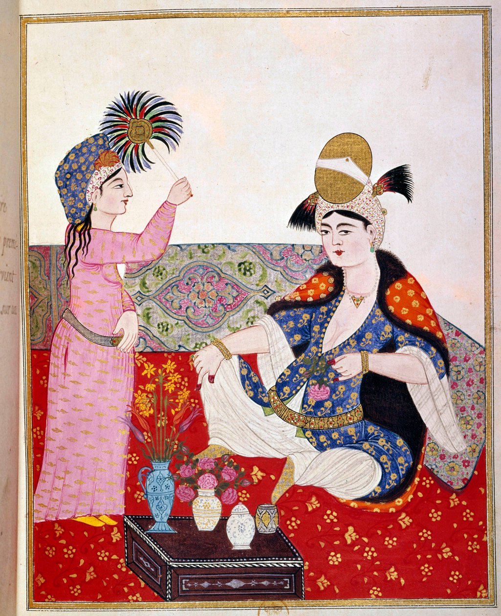 Ottoman Empire: Representation of a Sultan and Her Handmaid by Ottoman School