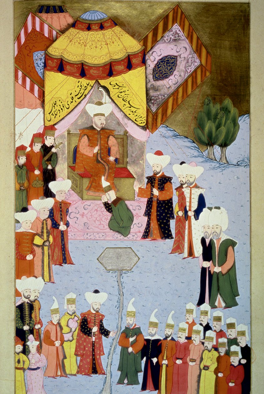 Sultan Bayezid I has his Miniature Court from 