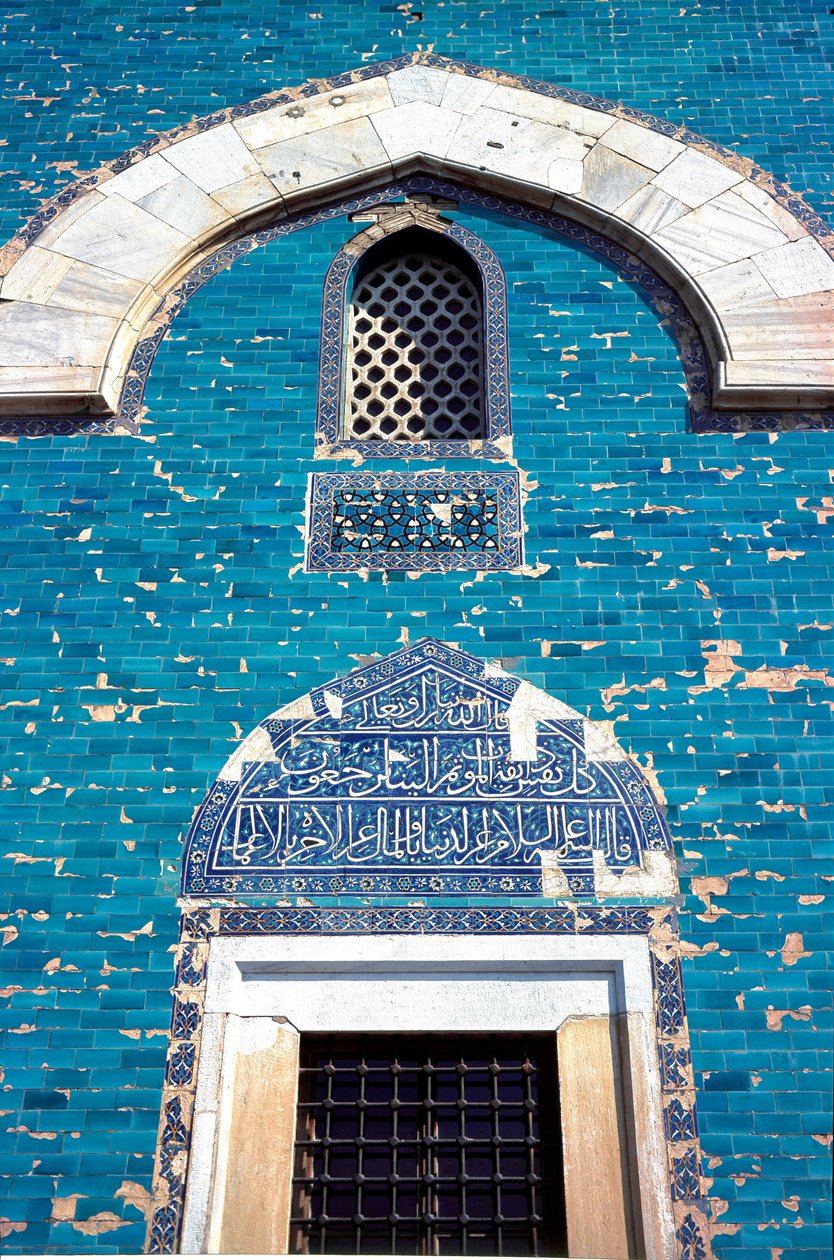 View of the portal of the Green Mausoleum by Ottoman School