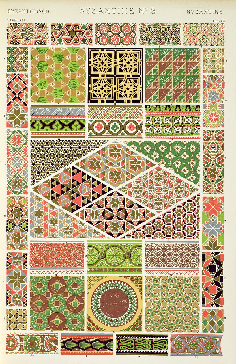 Selection of Roman Mosaics and Marble Pavements, Chapter VII, plate XXX of 