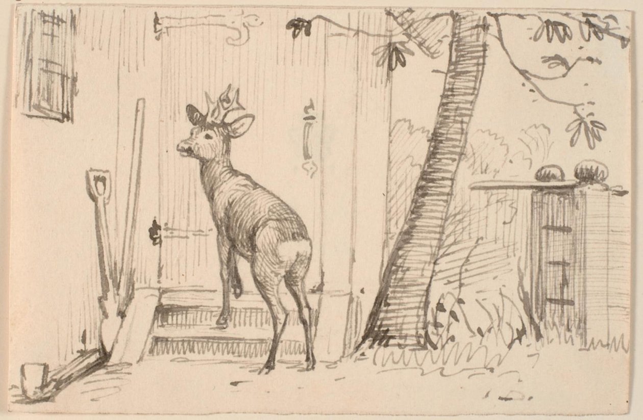 The Deer at the Door by P.C. Skovgaard