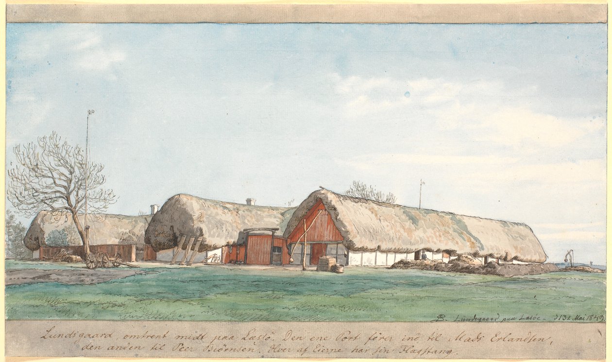 Lundsgaard Approximately Midway on Læsø by P.C. Skovgaard