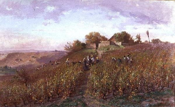 Vintage on the slopes of the Arve by P.E. Rischgitz
