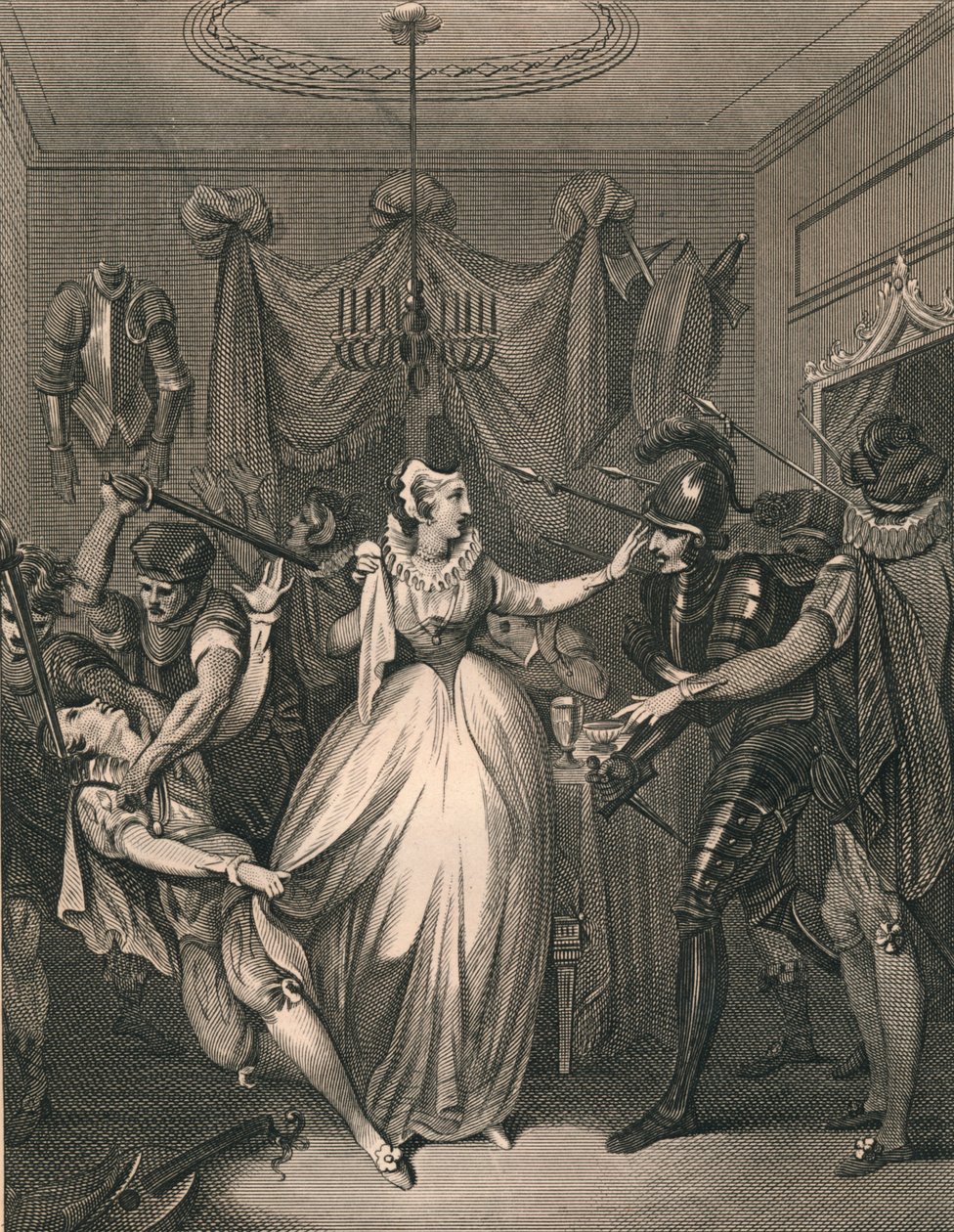 The Death of Rizzio, 1566 by P Rothwell
