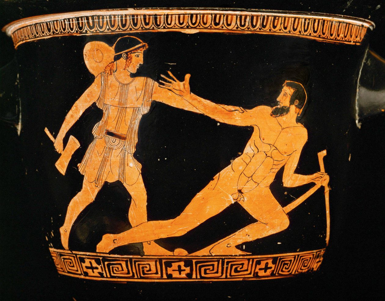Theseus and Procrustes by Painter Altamura