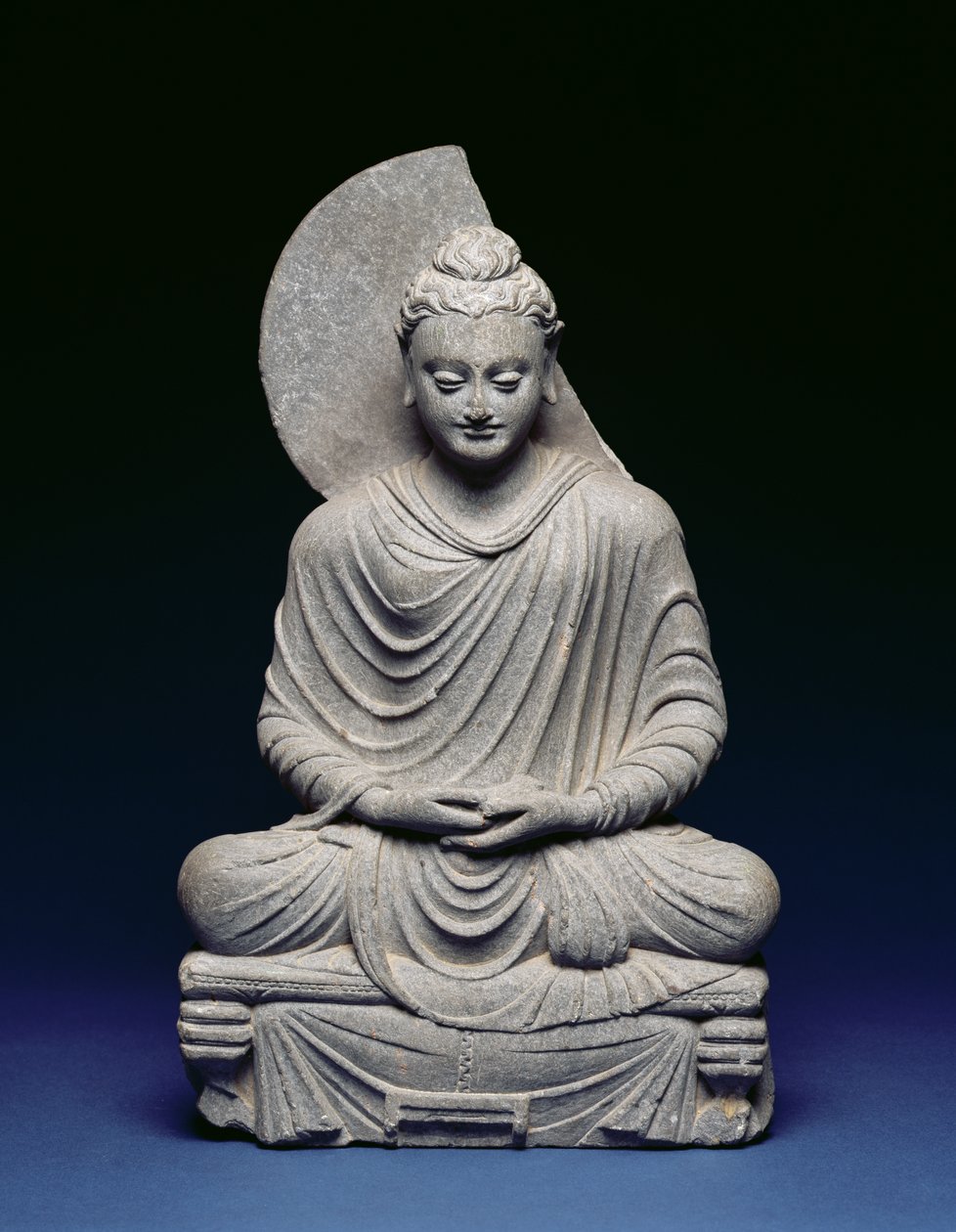 Seated Buddha, Gandhara, 1st-3rd century AD