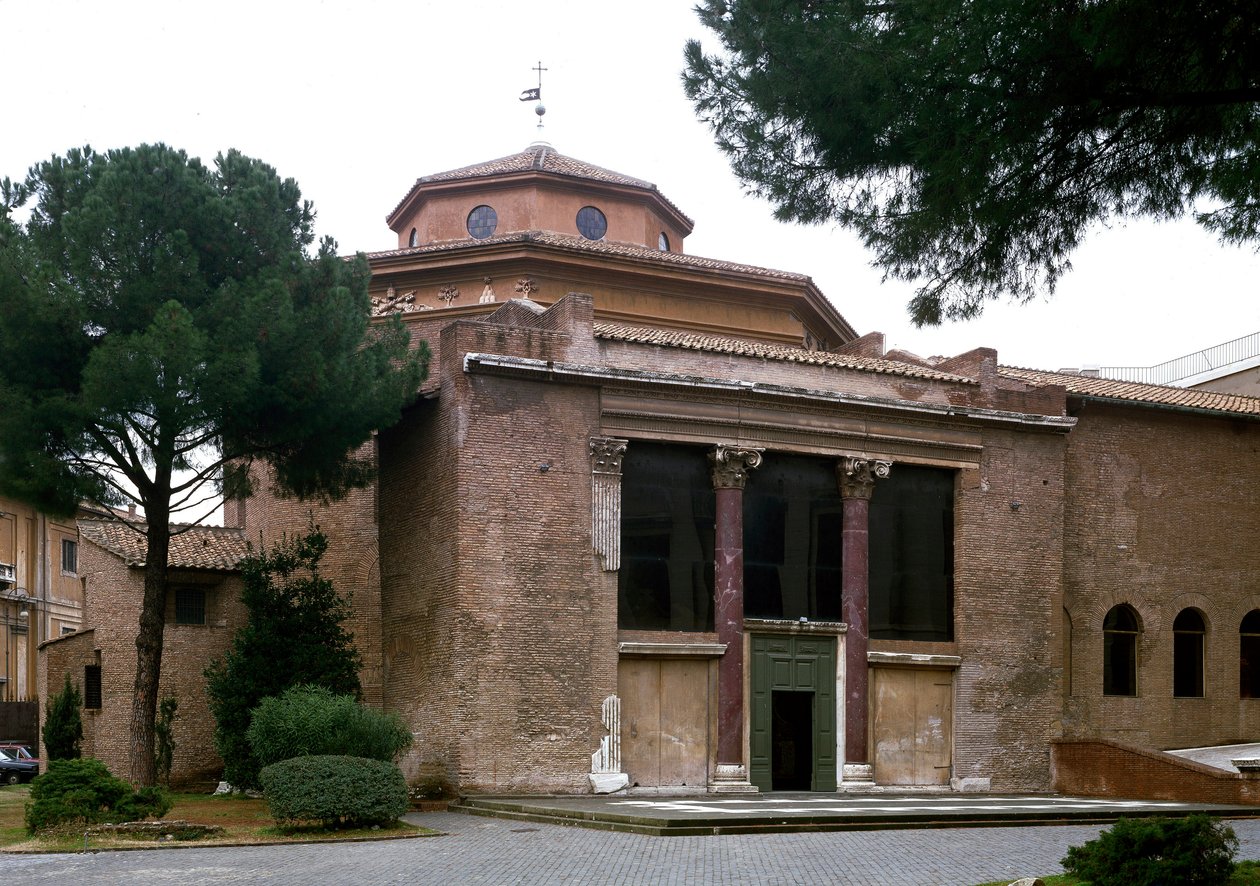 View of the Paleochretian baptistere of San Giovanni in Laterano by Paleo Christian