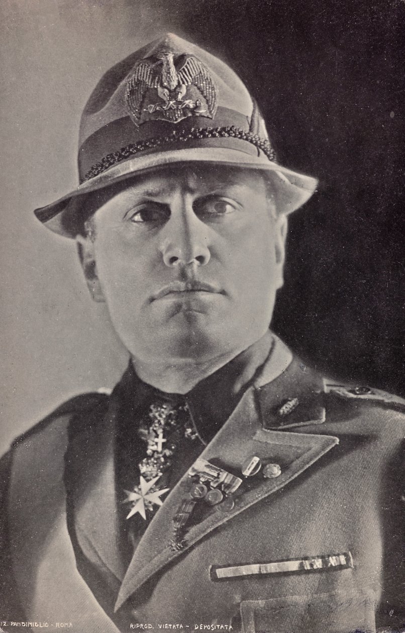 Benito Mussolini in Uniform Militia by Pandimiglio Pandimiglio