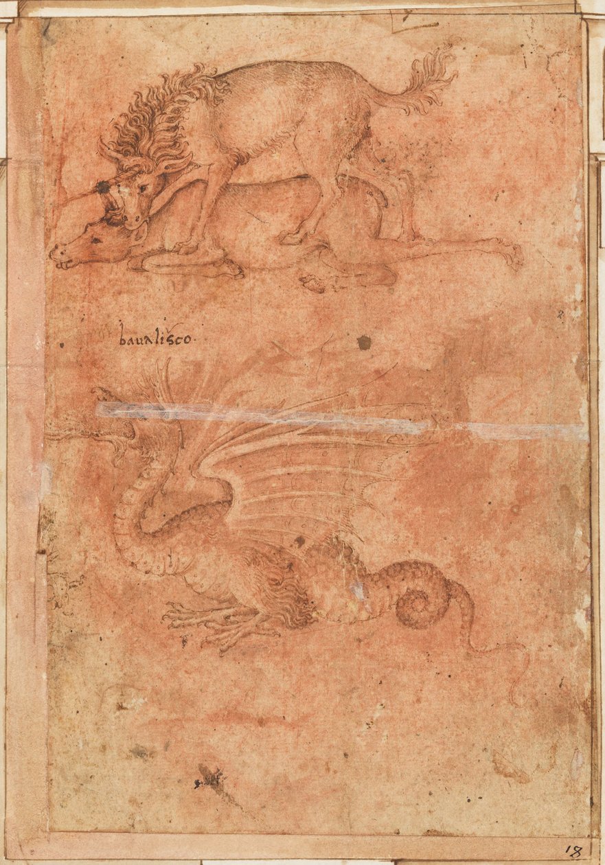 A Unicorn Killing a Hind and a Dragon by Paolo Uccello