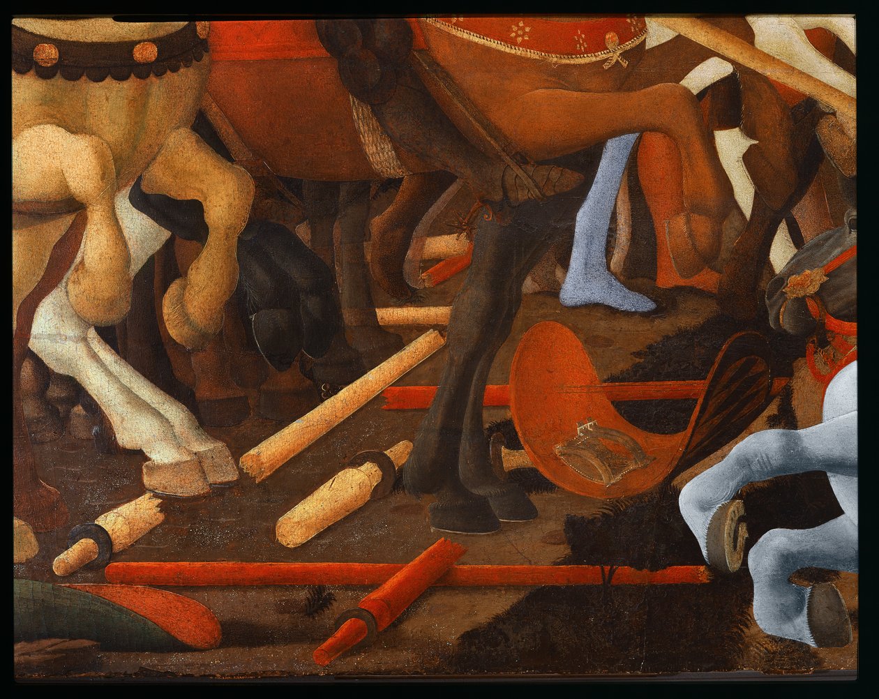 Battle of San Romano (detail) by Paolo Uccello