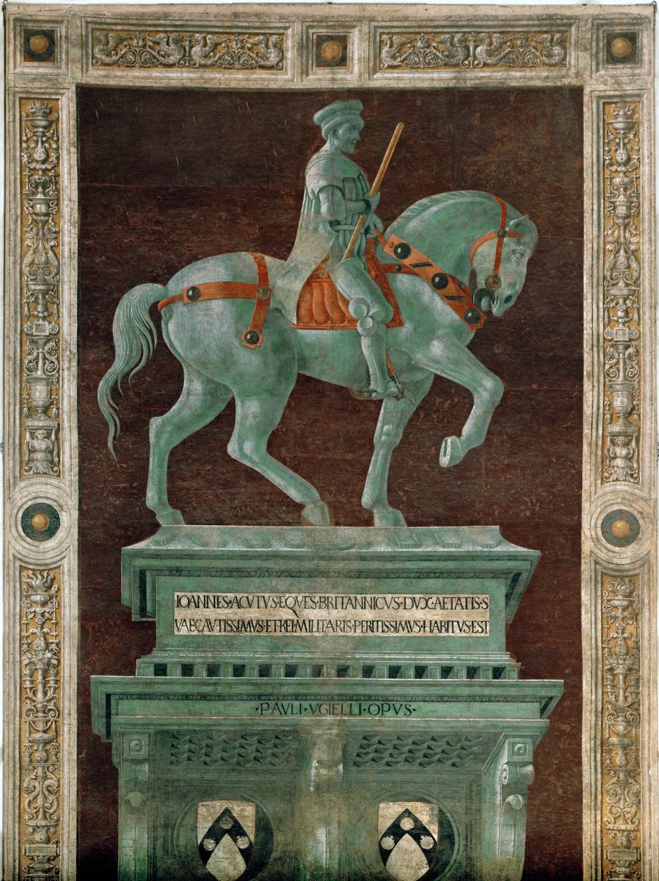 Condottiere John Hawk by Paolo Uccello