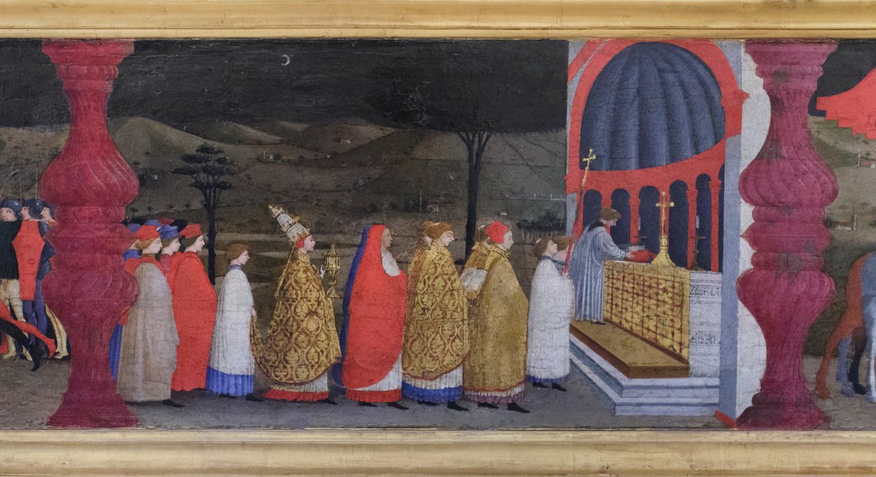 Predella of the Profanation of the Host (detail) by Paolo Uccello