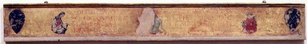 Predella Showing Christ Rising from the Tomb Between the Madonna and St. John by Paolo Uccello