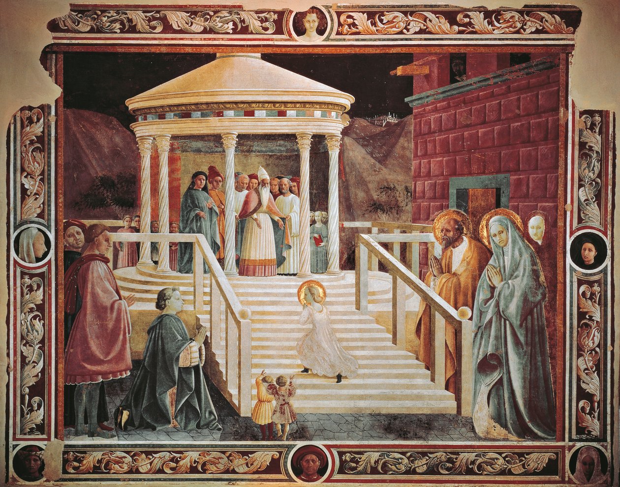 Presentation of Mary at temple by Paolo Uccello
