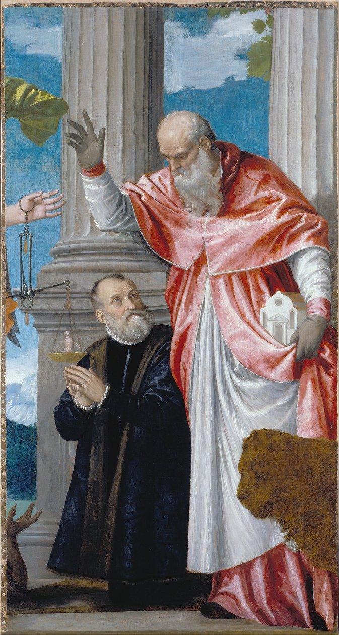 St Jerome and a Donor by Paolo Veronese