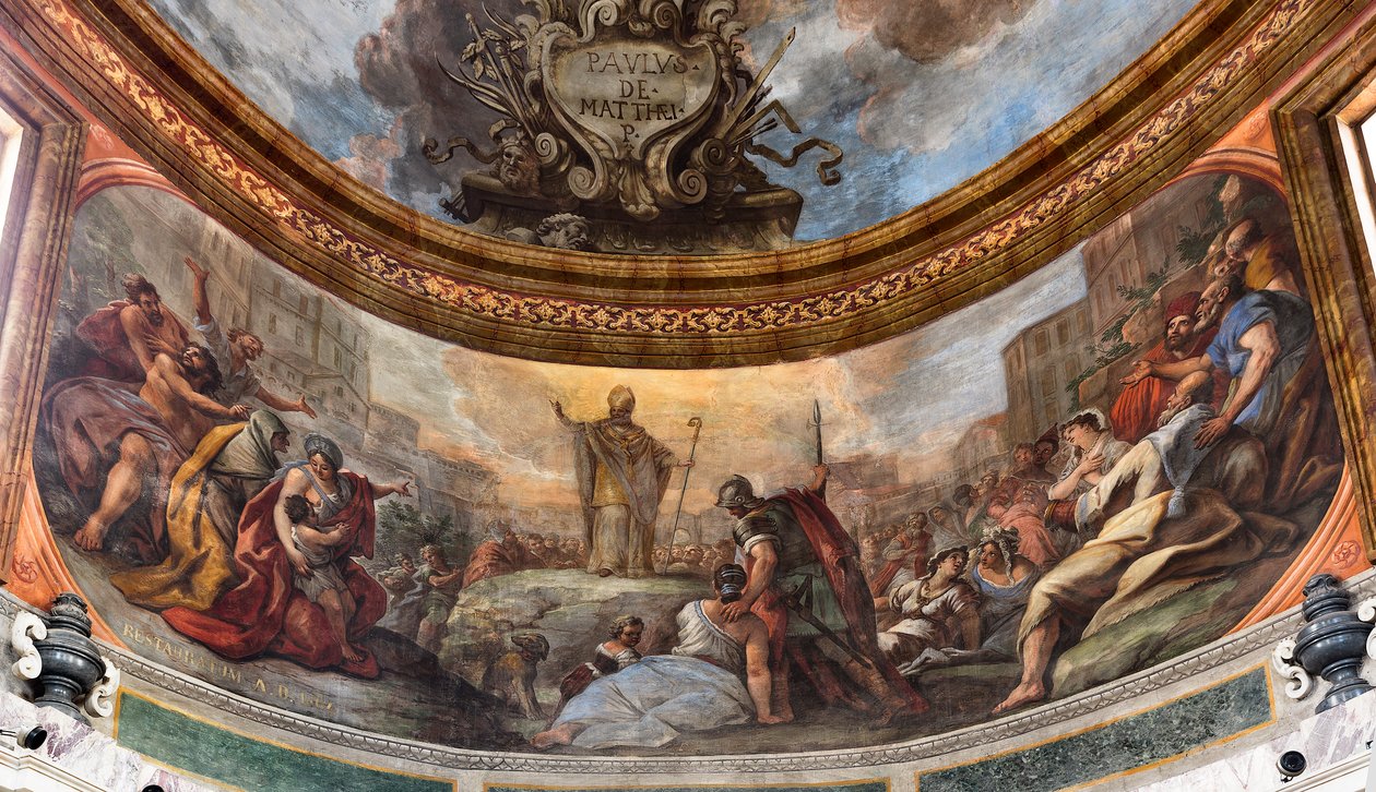 Frescoes by Paolo de Matteis Dated 1714, Depicting the Life of the Saint, Chapel of San Cataldo by Paolo di Matteis