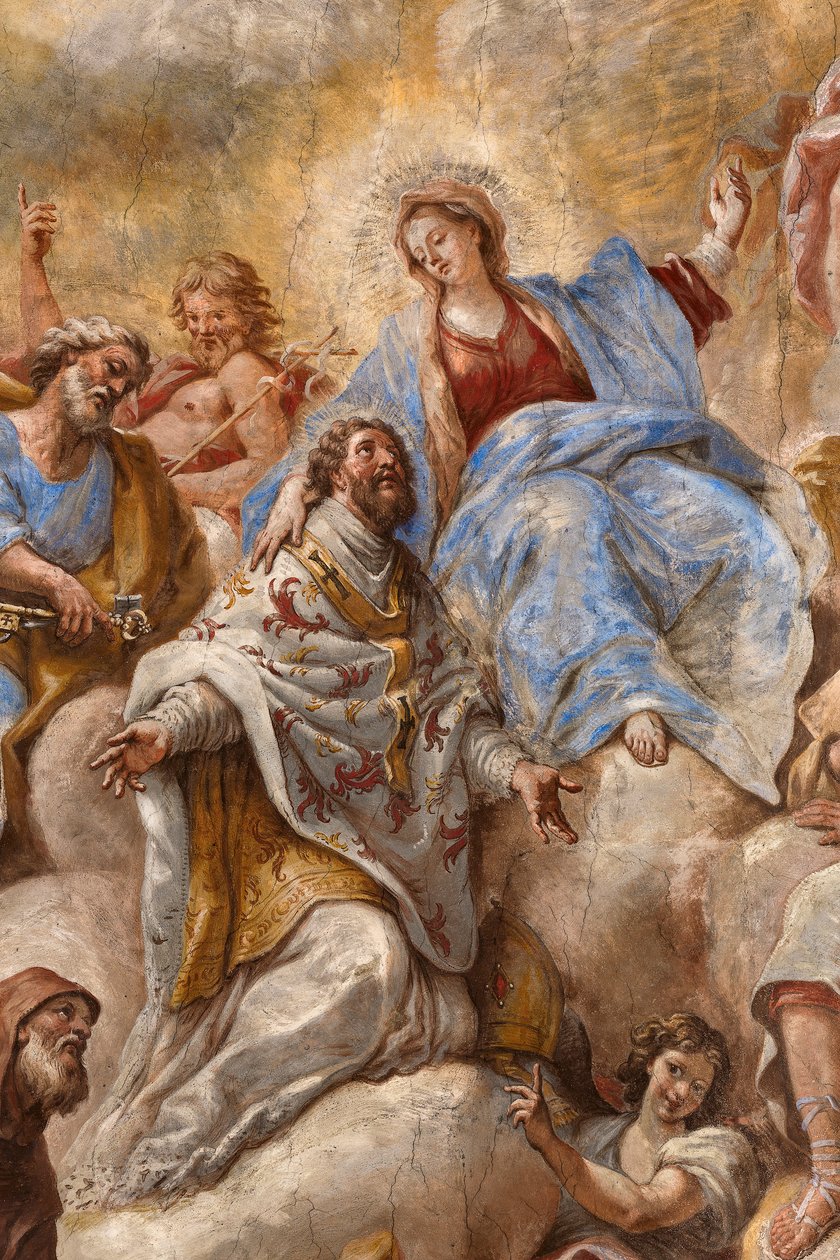 Frescoes depicting the life of Saint Cataldo by Paolo di Matteis