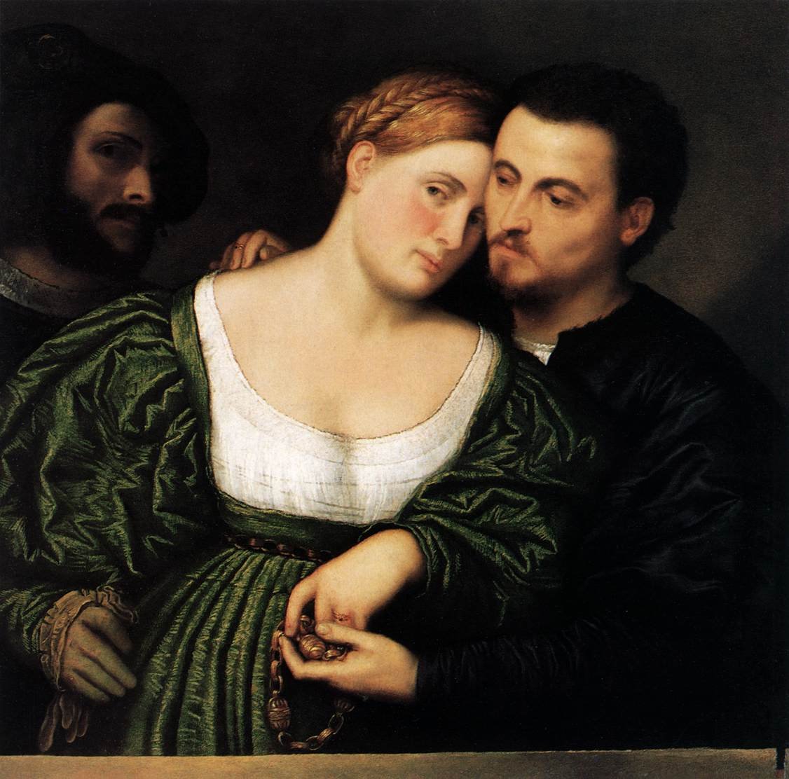 Venetian Lovers by Paris Bordone