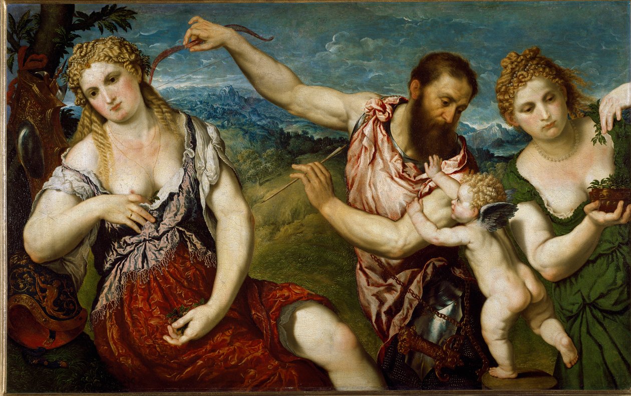 Allegory with Flora, Venus, Mars and Cupid by Paris Bordone