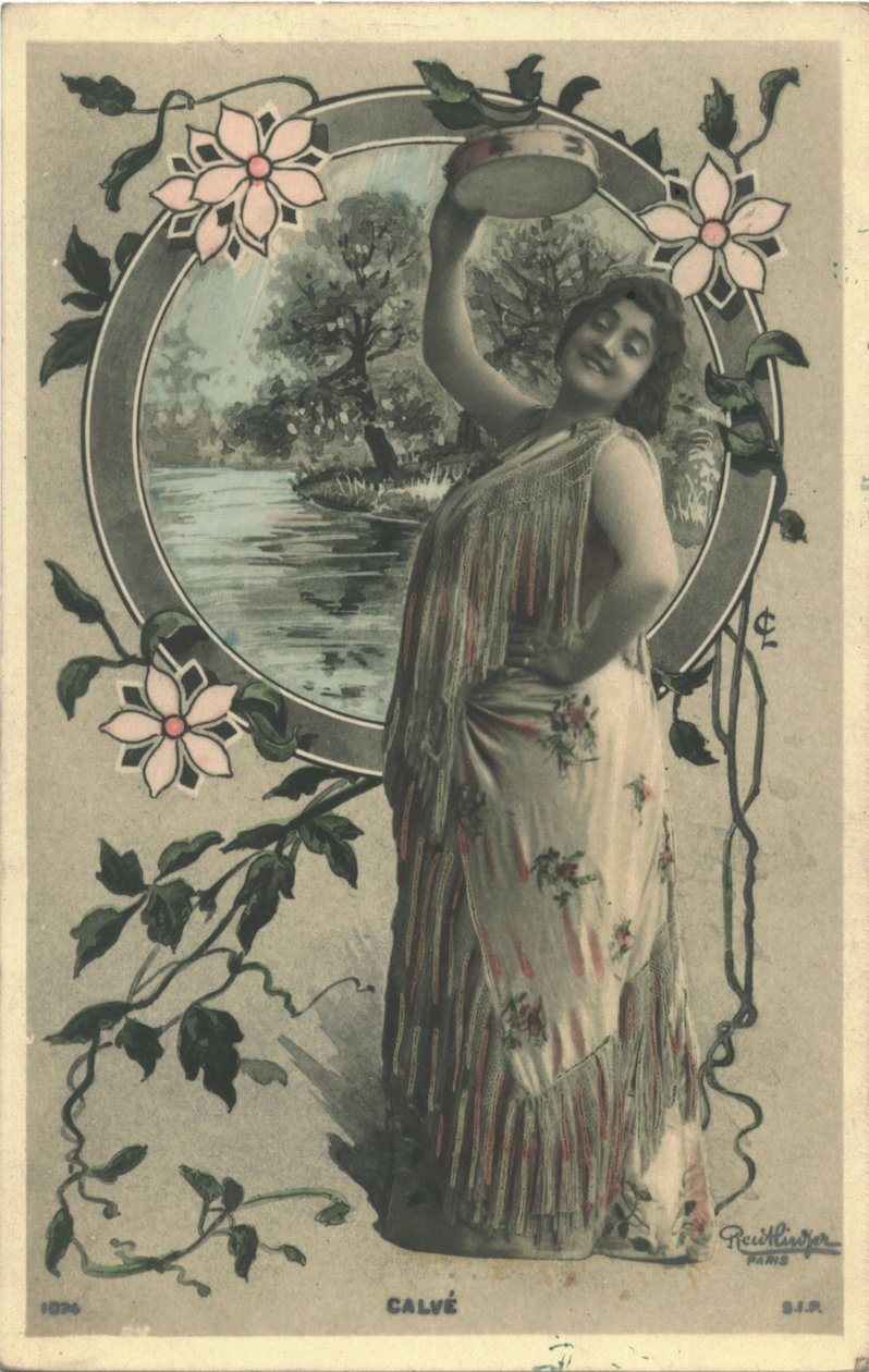 Emma Calvé as Carmen by Paris Photo studio Reutlinger